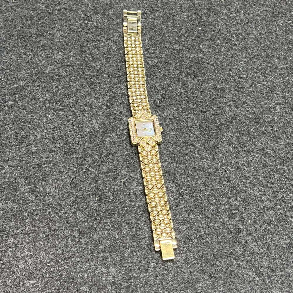 Peugeot Watch with Swarovski Crystal Gold Tone Square Face - Picture 5 of 8